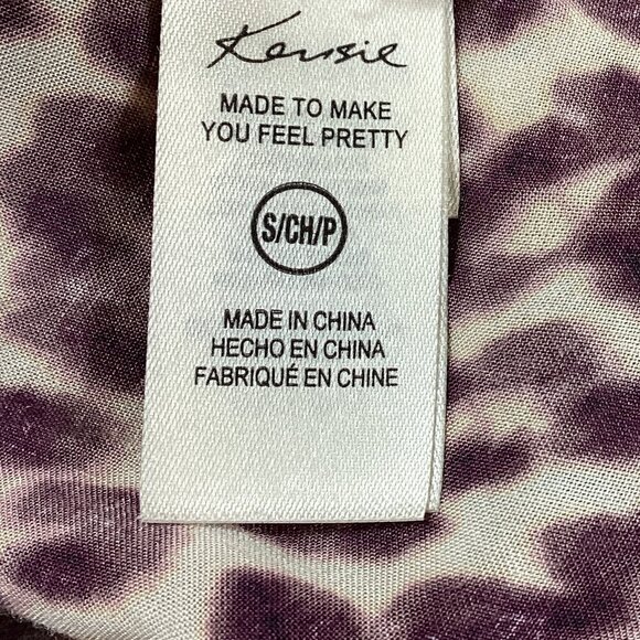 Kensie 2-Piece Lingerie Pajama Shorts Set Leopard/Cheetah Print Sz S #313J - Picture 9 of 10